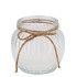 GLASS ROPE PUMPKIN RIBBED 11X10CM