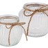 GLASS ROPE PUMPKIN RIBBED 14X13CM