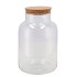 GLASS BOTTLE WITH CORK CLOSE 17X27CM