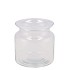GLASS MILK BOTTLE VASE HEAVY 15X15CM