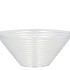 GLASS BOWL RIBBED CONIC 19X19X8CM