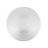 GLASS BOWL RIBBED CONIC 19X19X8CM