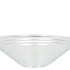 GLASS BOWL RIBBED CONIC 23X23X7CM