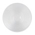 GLASS BOWL RIBBED CONIC 23X23X7CM