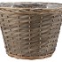 WICKER BASKET POT ROUND GREY 35X25CM