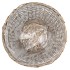 WICKER BASKET POT ROUND GREY 35X25CM