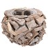 NATURE PLANTER DRIFTWOOD POT WHITE 20X14CM