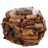 NATURE DRIFTWOOD POT NATURAL 20X14CM