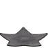 MELAMINE GREY BOWL STAR 24X24X2CM NM