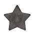 MELAMINE GREY BOWL STAR 24X24X2CM NM