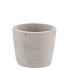 CONCRETE GREY POT ROUND 8X7CM