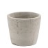 CONCRETE GREY POT ROUND 11X9CM