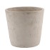 CONCRETE POT ROUND GREY 17X16CM