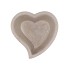 CONCRETE GREY BOWL HEART 14X6CM