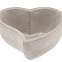 CONCRETE GREY BOWL HEART 17X8CM