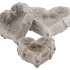CONCRETE HEART WINGS GREY 23X21X10CM