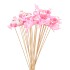 PICK BIRD ON STICK PINK P/25 11X4X50CM