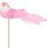 PICK BIRD ON STICK PINK P/25 11X4X50CM