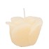 CANDLE ROOS IVORY 8X7CM