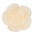 CANDLE ROOS IVORY 11X9CM