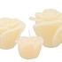 CANDLE ROOS IVORY 14X12CM NM