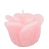 CANDLE ROOS WHITE PINK 8X7CM