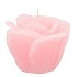CANDLE ROOS WHITE PINK 11X9CM