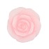 CANDLE ROOS WHITE PINK 11X9CM