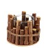 NATURE BIRCH BRANCH NATURAL GLASS JAR 13X9CM