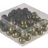 GLASS BALL PINE GREEN 30MM P/72