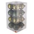 GLASS BALL PINE GREEN 80MM P/16