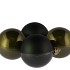 GLASS BALL PINE GREEN 100MM P/4