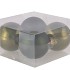 GLASS BALL PINE GREEN 100MM P/4