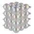 GLASS BALL CLEAR PEARL 57MM P/36