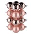 GLASS BALL SMOKEY ROSE 80MM P/16