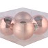 GLASS BALL SMOKEY ROSE 100MM P/4