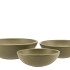 VINCI ARMY GREEN BOWL LOW 20X7CM