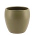 VINCI ARMY GREEN FLOWER POT 14X13CM
