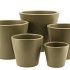 VINCI ARMY GREEN CONTAINER POT 15X13CM