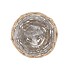 WICKER BOWL BASKET ROUND GREY 16X8CM