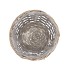 WICKER BOWL BASKET ROUND GREY 22X10CM