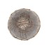 WICKER BASKET POT ROUND GREY  19X16CM