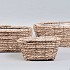 MAND ZEEGRAS  OVAAL 30X20X12CM 3/DLG