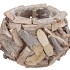 NATURE DRIFTWOOD POT WHITEWASH 25X16CM