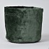 VELOURS PLANTBAG D. GREEN 14X15CM