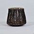 DRAAD LANTAARN ZWART/GOUD 11X10CM NM