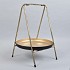ETAGERE METAAL ZWART/GOUD 35X51CM