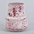 MARBLE RED  GLAS BOMBAY 14X15CM P/1