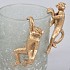 HANGING MONKEY 4X3X7CM GOUD ASSORTI PER STUK