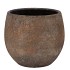 BALI INDONESIAN GREY POT 24X21CM